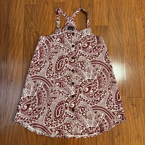 Colosseum FSU Seminoles Tropical Garnet White Floral Dress Womens Small
